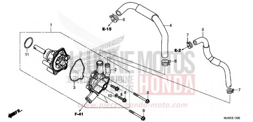 POMPE A EAU CBR500RAG de 2016